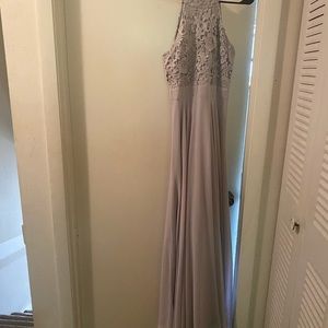 A light Gray braided maid dress